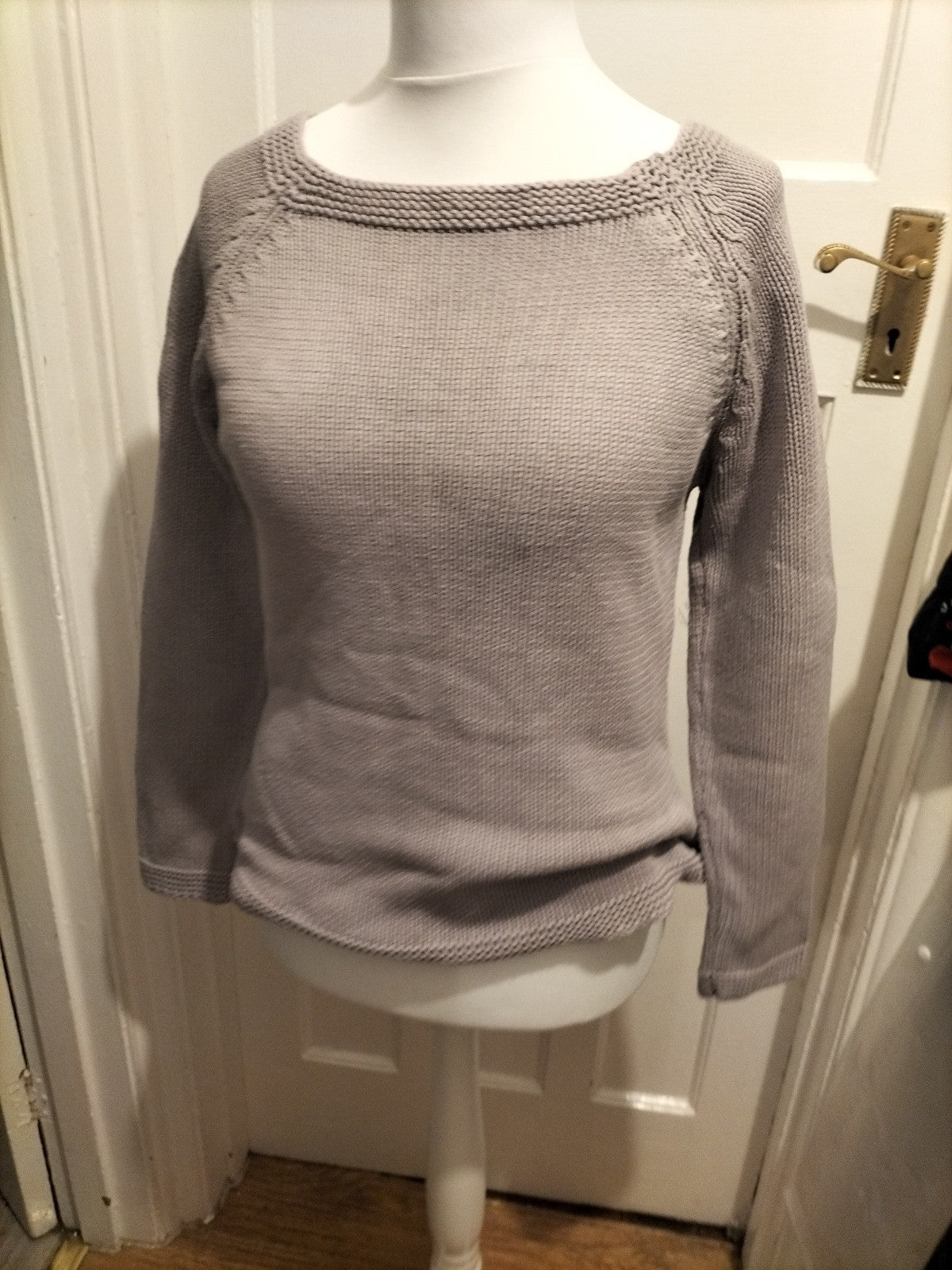 Ladies La Redoute Size 14-16 Very Pale Purple Knit Jumper