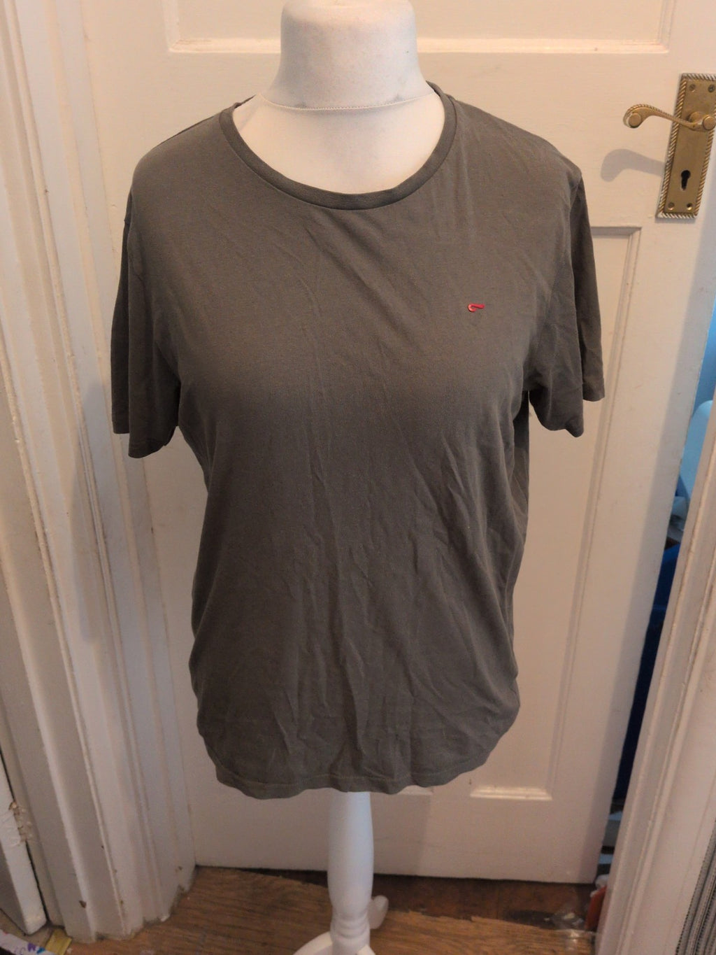 Mens Farah Medium Khaki Short Sleeve Pyjama Top