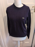 Lacoste 4 Black Long Sleeve Pullover Jumper