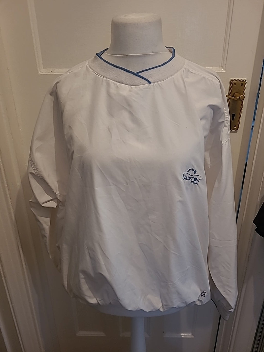 Mens Green Lamb Size XL White Dainton Jumper
