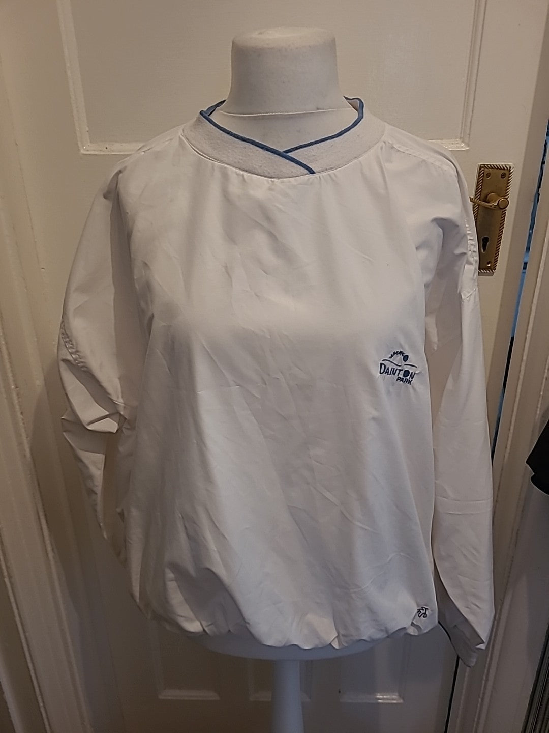 Mens Green Lamb Size XL White Dainton Jumper