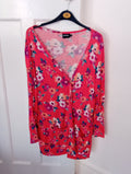 Ladies Floral Light Weight Jacket Size 16 BEYOU
