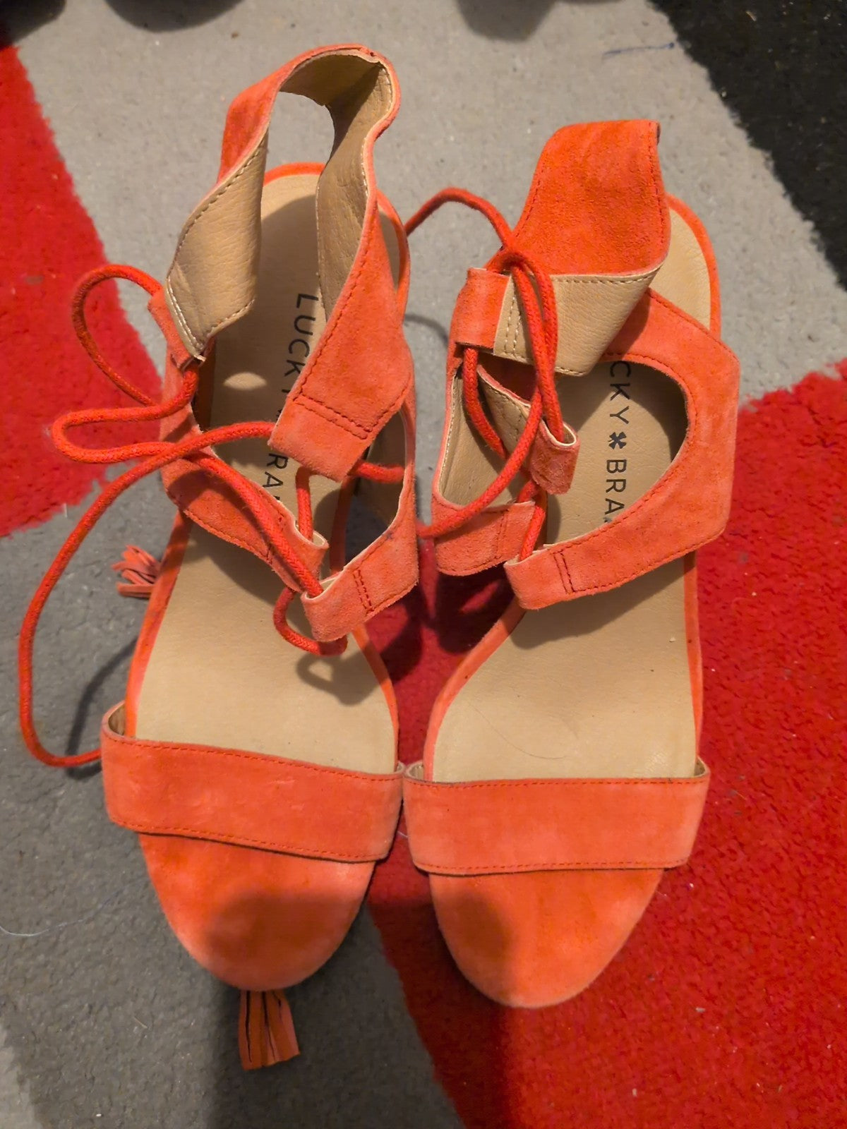 Lucky Brand EU 36 Pink Strappy Heels