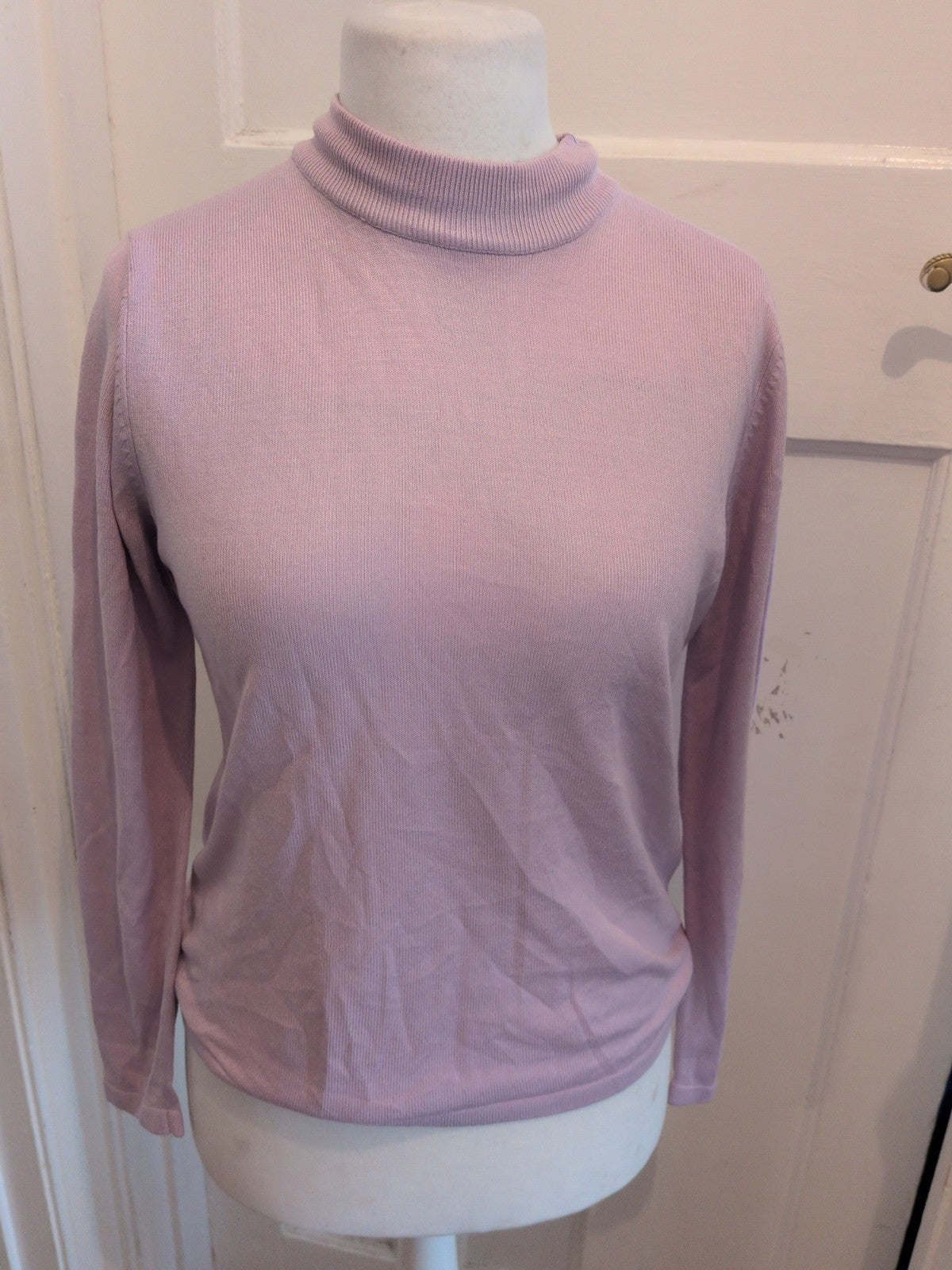 Marks And Spencers 10 Lilac Lightweight Jumper