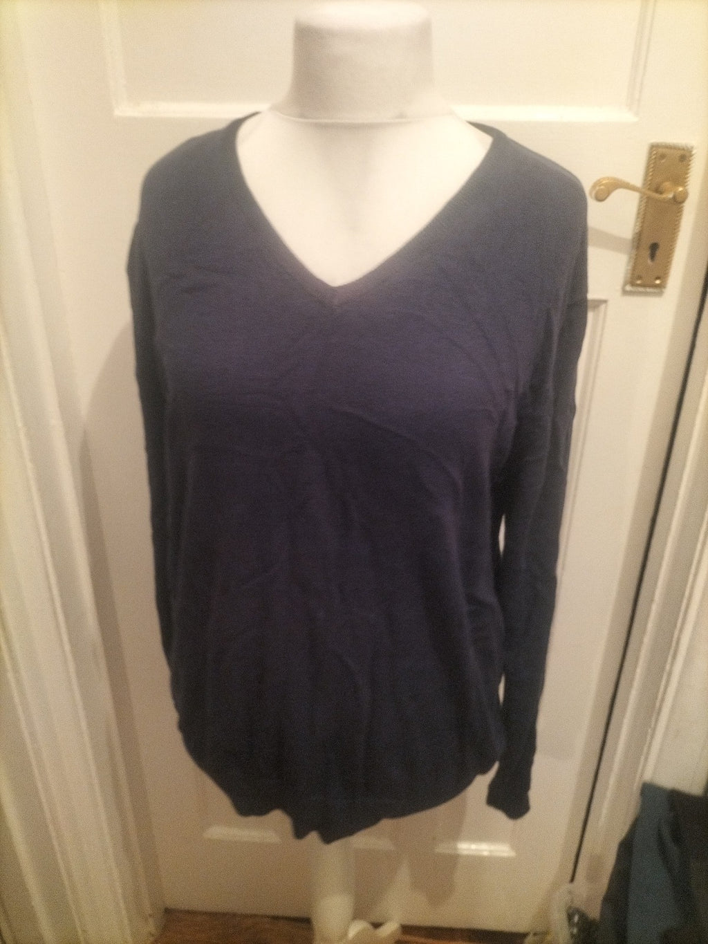 Mens Haworth Size XL Navy V Neck jumper Pullover