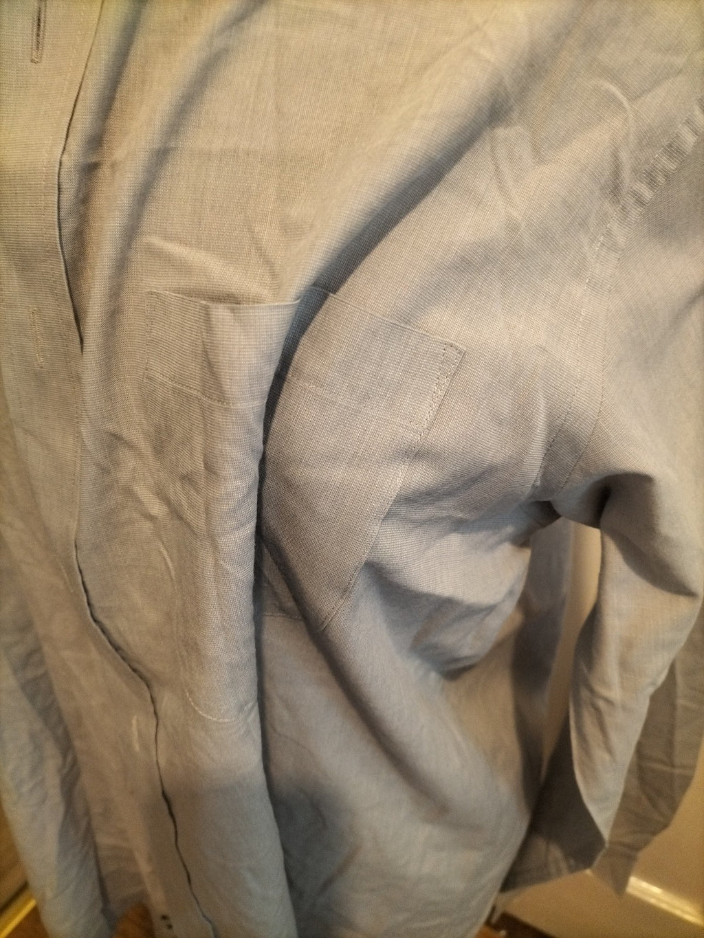 Mens M&S Man Size 16" Grey Long Sleeved Formal Shirt