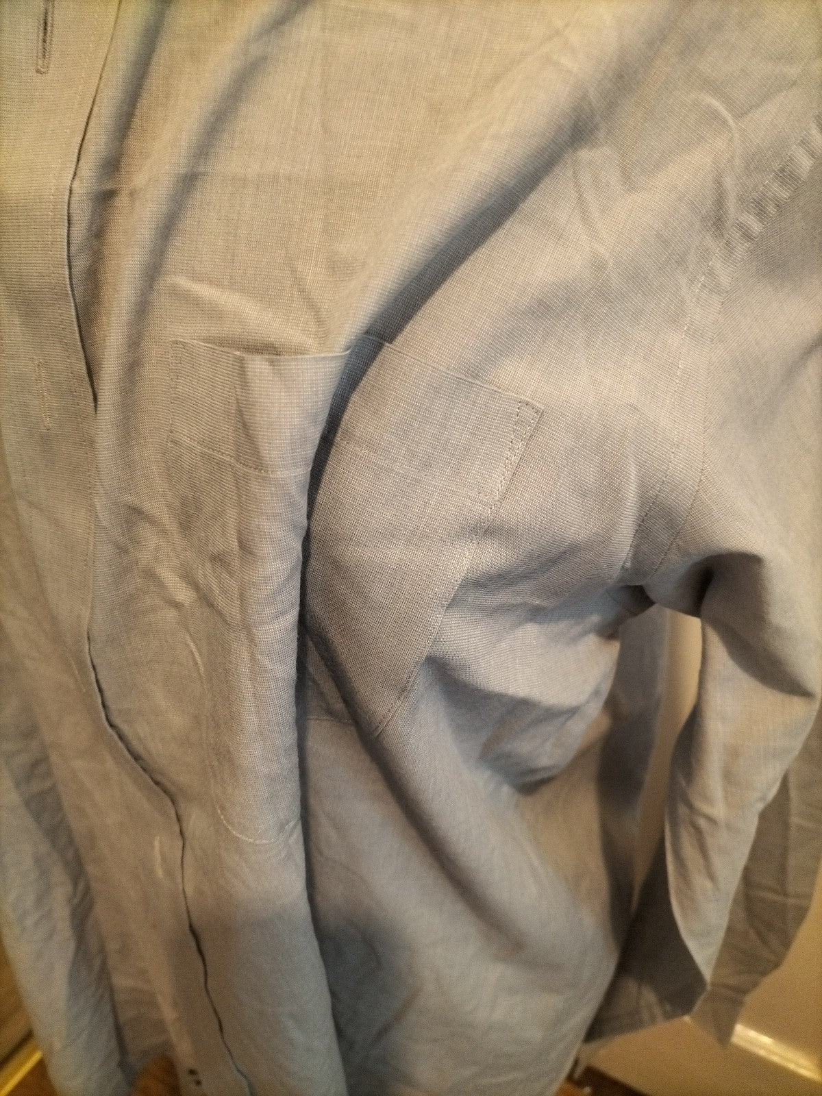 Mens M&S Man Size 16" Grey Long Sleeved Formal Shirt