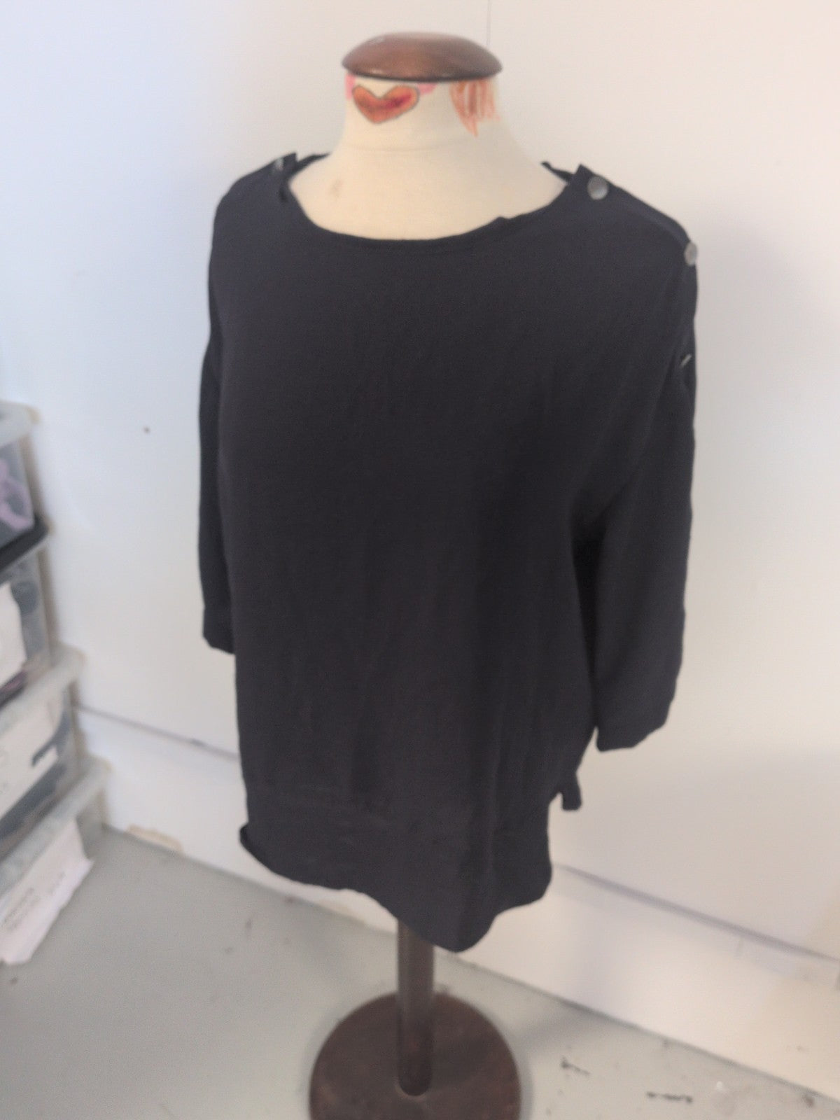 Next 12 Navy Half Sleeve Blouse