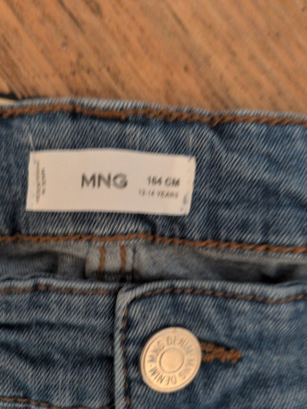 Mango 13-14 Years Denim Jeans Skinny