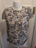 Peacocks 8 Multi Colour Floral Short Sleeve Blouse
