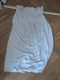 Large White Bubblehem Elasticated Sleeveless Strapless Dress