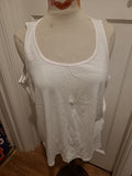 Mens Peacocks Size XL Peak Performance White Sleeveless Vest Top
