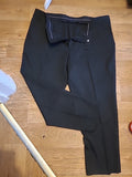 Mens Taylor&Wright Size 44S Black Striped Regular Fit Trousers