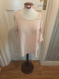 Brand New Ladies George Size 14 Baby Pink Open Shoulder Blouse