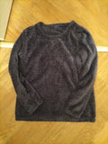 Ladies George Size 8-10 Navy Long Sleeved Pyjama Jumper