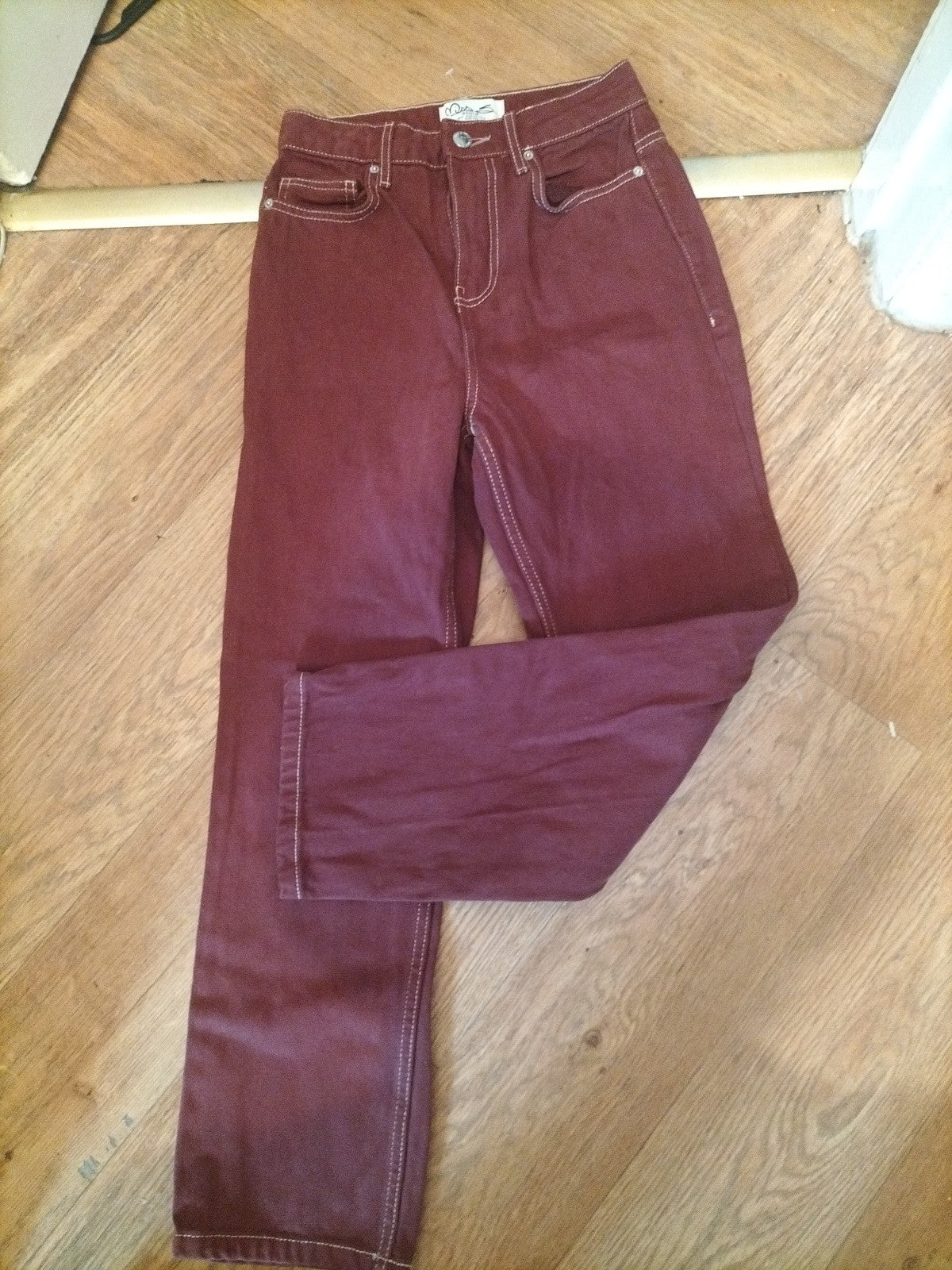 Ladies Miss S Denim Size 6 Purple Straight Leg Jeans
