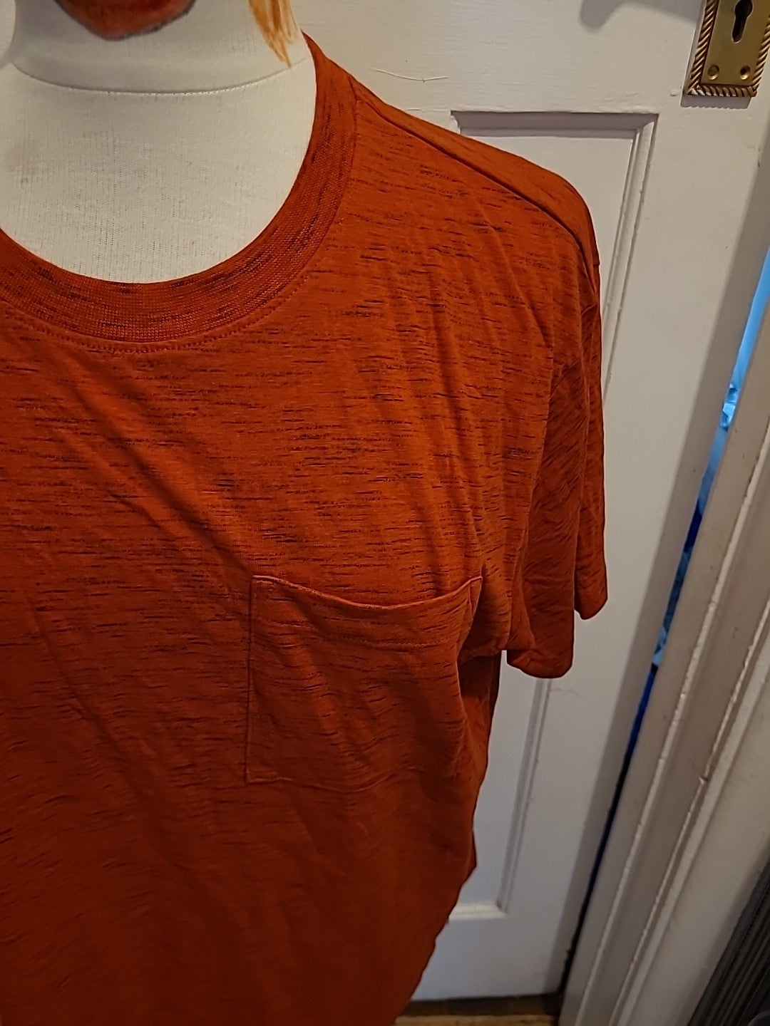 Mens EDC Size Large Orange Short Sleeved Tshirt