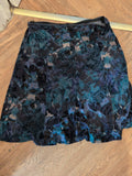 Ladies Marks And Spencer Size 20 Navy Mix Elasticated Length 30 Skirt Flare
