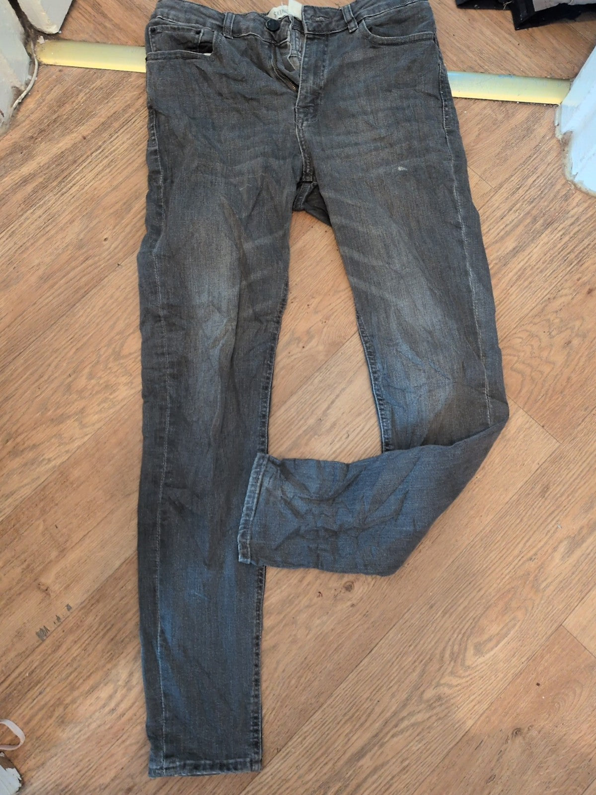 New Look 32/32 Skinny Stretch Grey Jeans