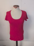 Ladies F&F Size 8 Red Short Sleeve T-shirt