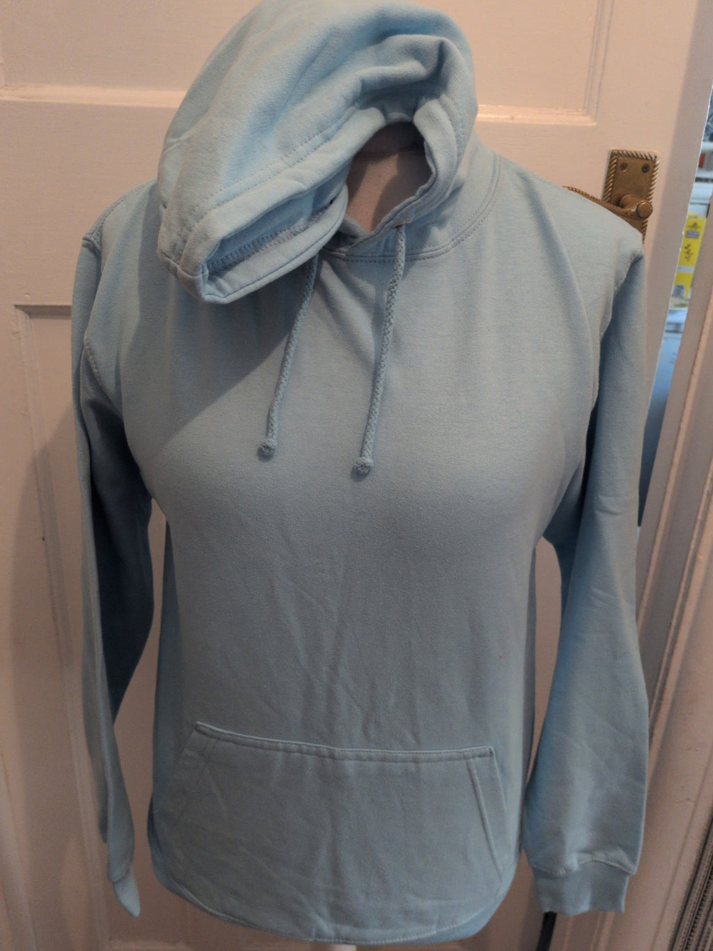 Just Hoods XS Blue Long Sleeve Pullover Hoodie