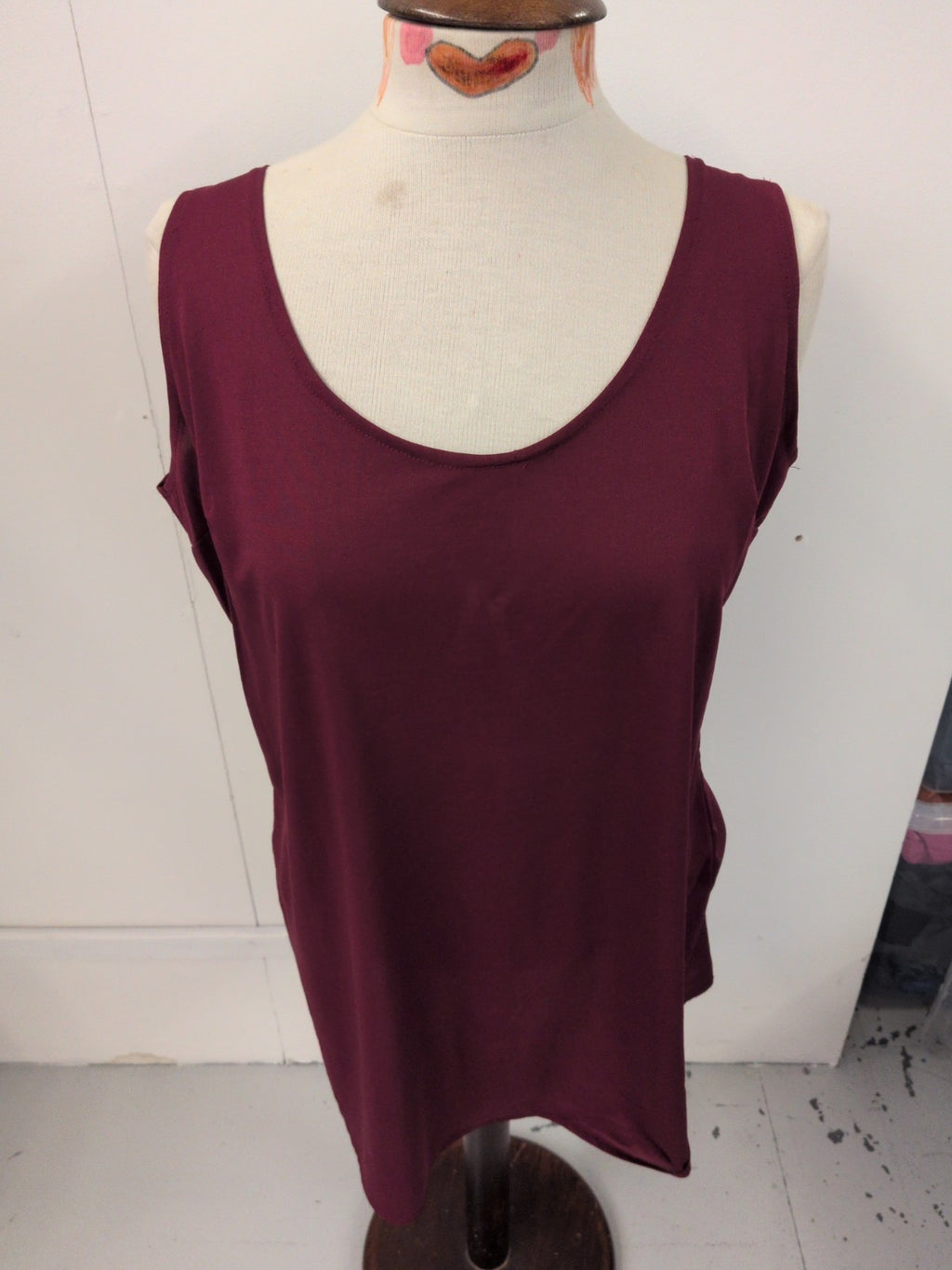 XL Purple Ultra Lightweight Sleeveless Blouse