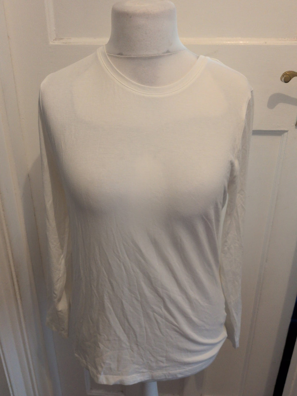 Tu 18 Slim Fit White Long Sleeve T-shirt