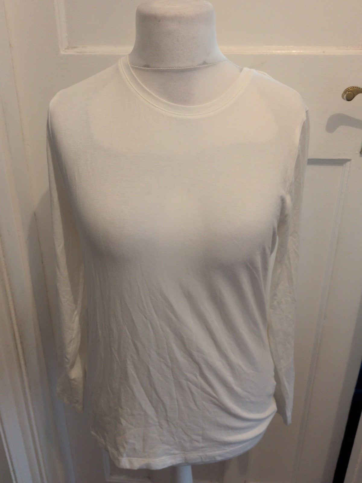 Tu 18 Slim Fit White Long Sleeve T-shirt