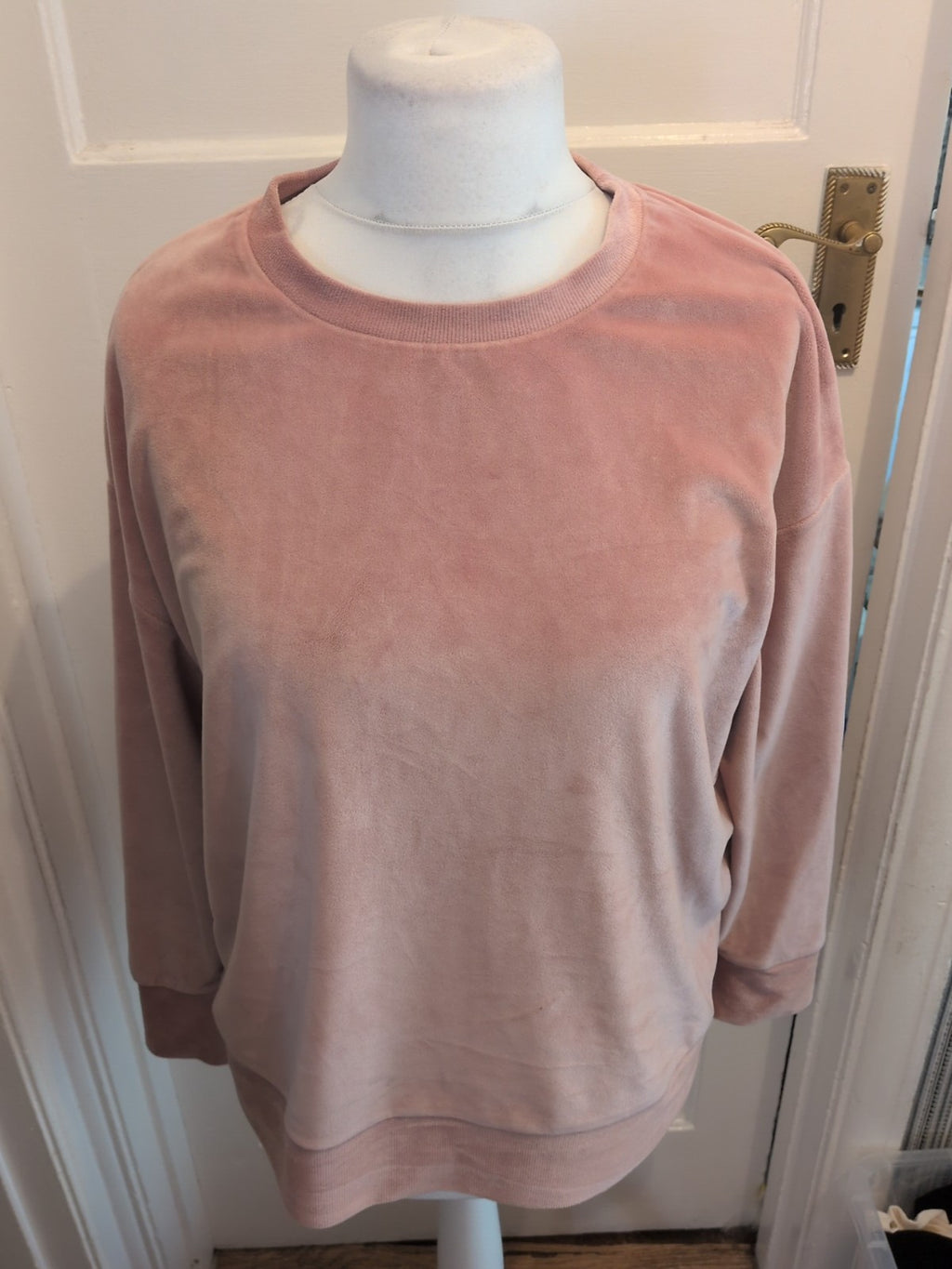 Ladies George Size 16-18 Pink Pyjama Jumper Ultra Soft