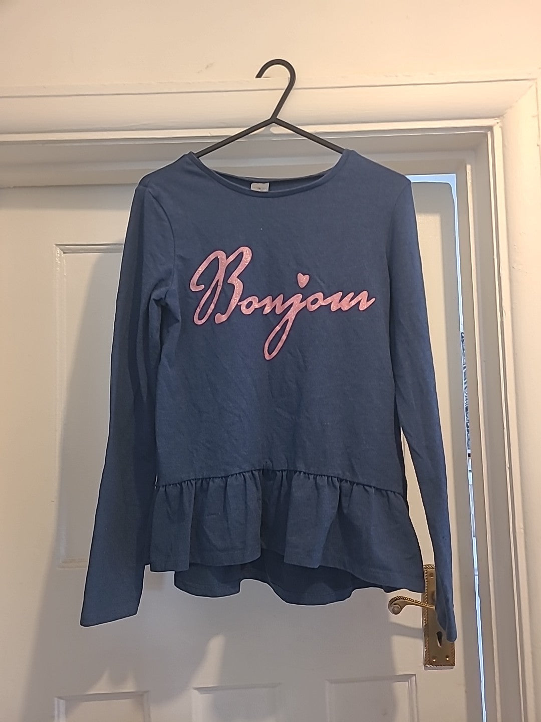 Girls Next 12 Years Navy Champion Long Sleeved Tshirt