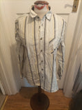 Mens Mantaray Size Medium Multi Striped Shirt