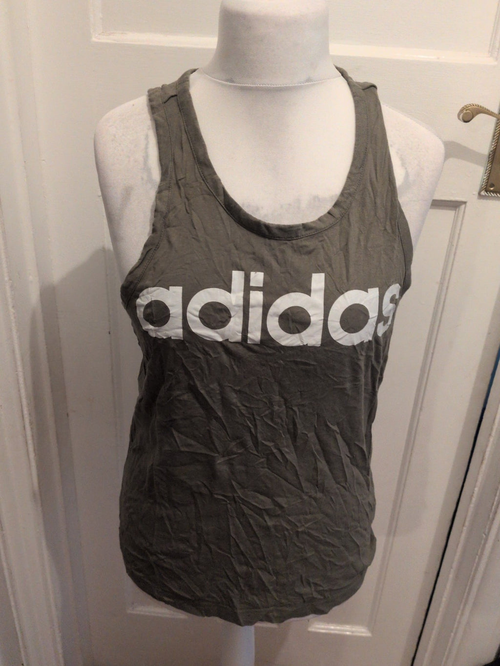 Adidas Small Green Print Tank T-shirt