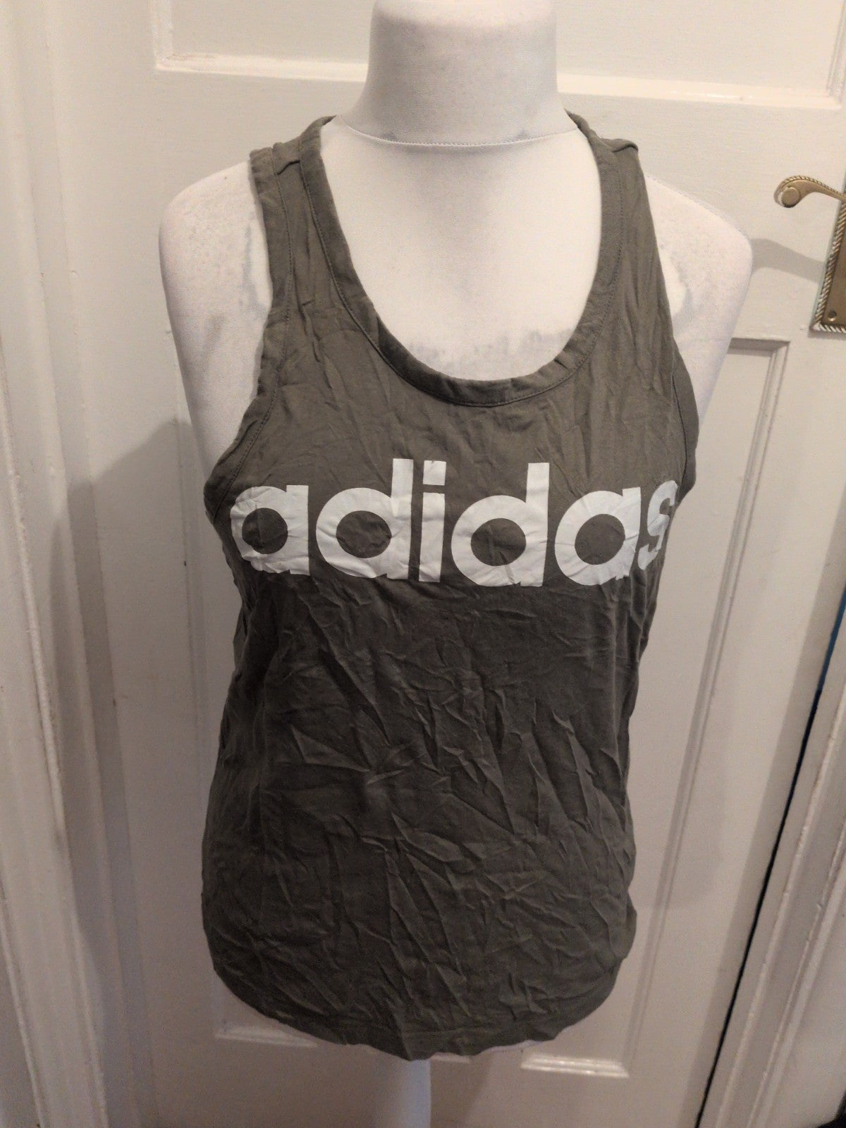 Adidas Small Green Print Tank T-shirt