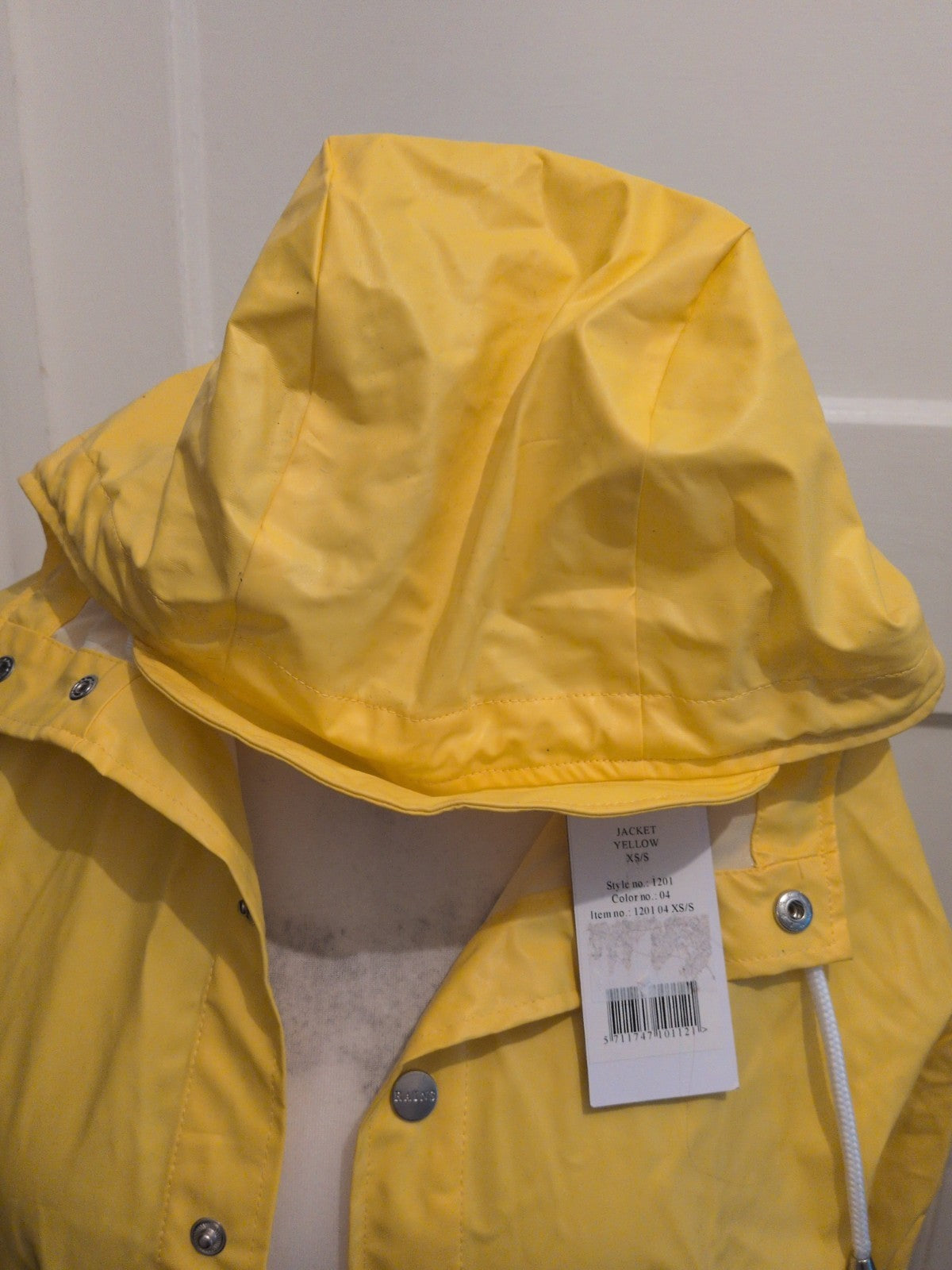 Brand New Rains XS/S Yellow Rain Coat