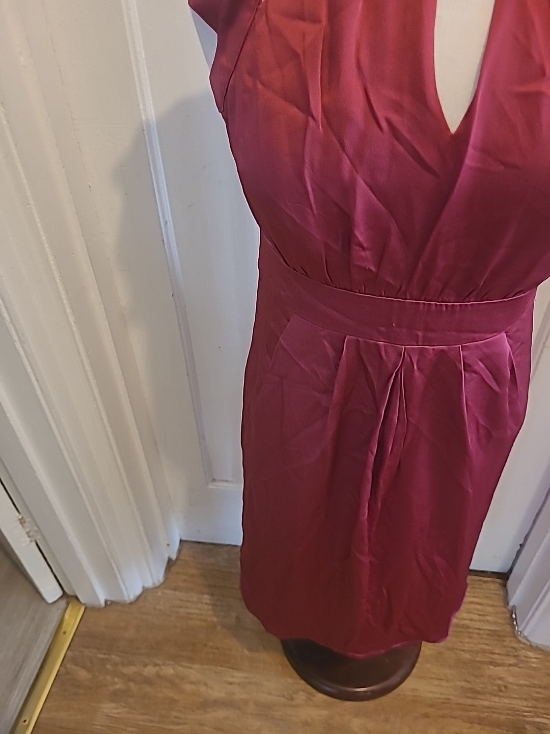 Ladies Size 10 Purple Short Sleeved Dress