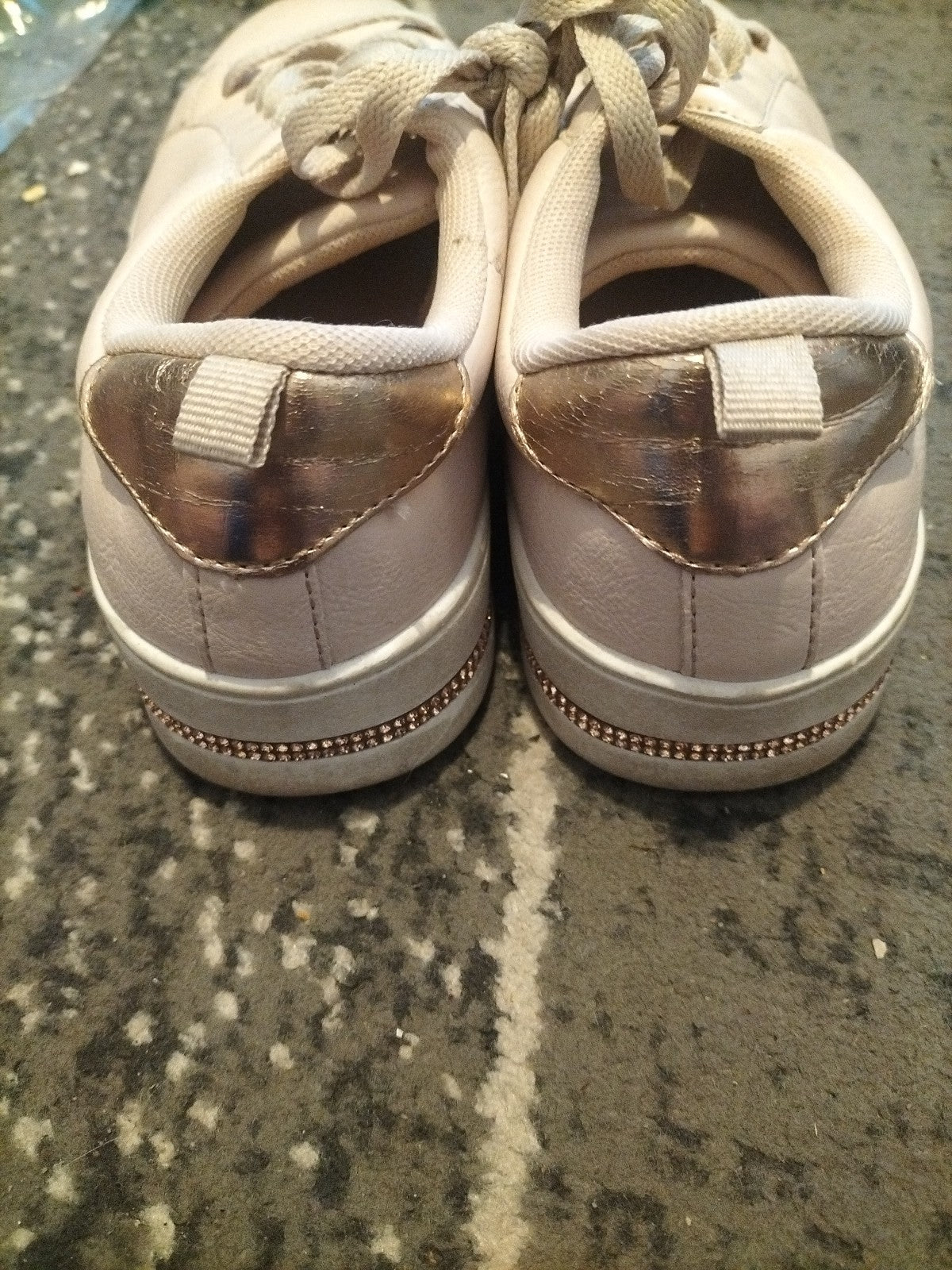 Ladies Primark Size 6 Pale Pink Lace Up Trainers