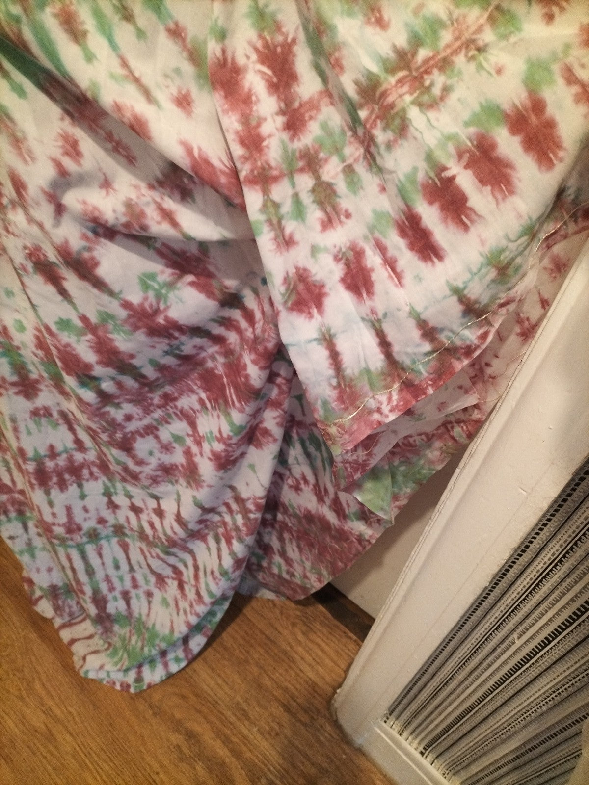 Ladies Vintage Size XL Long Length Multi Dress