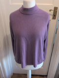 Ladies Bonmarche Size Large Purple Long Sleeve Super Soft Jumper
