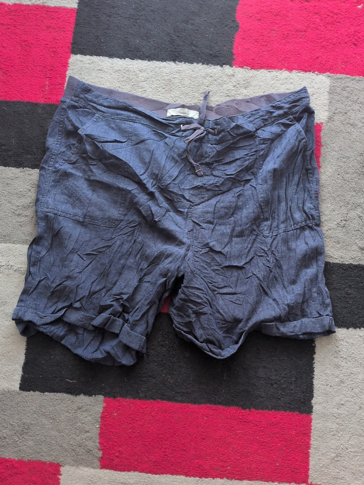 Peacocks 16 Navy Shorts Elasticated