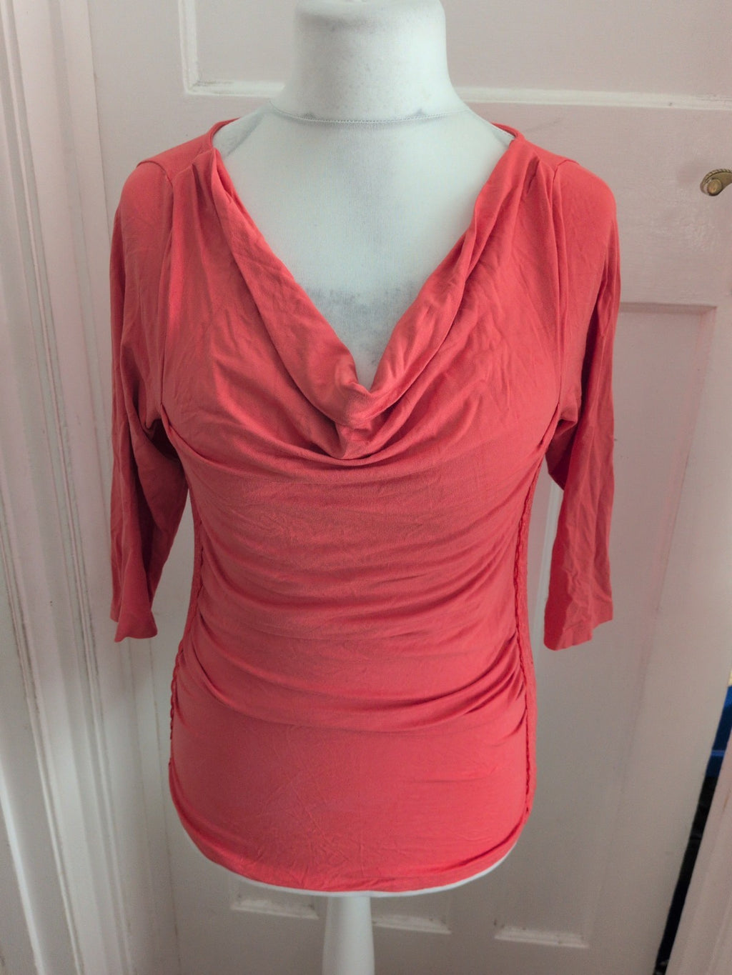Large Pink 3/4 Sleeve Blouse