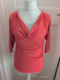 Large Pink 3/4 Sleeve Blouse