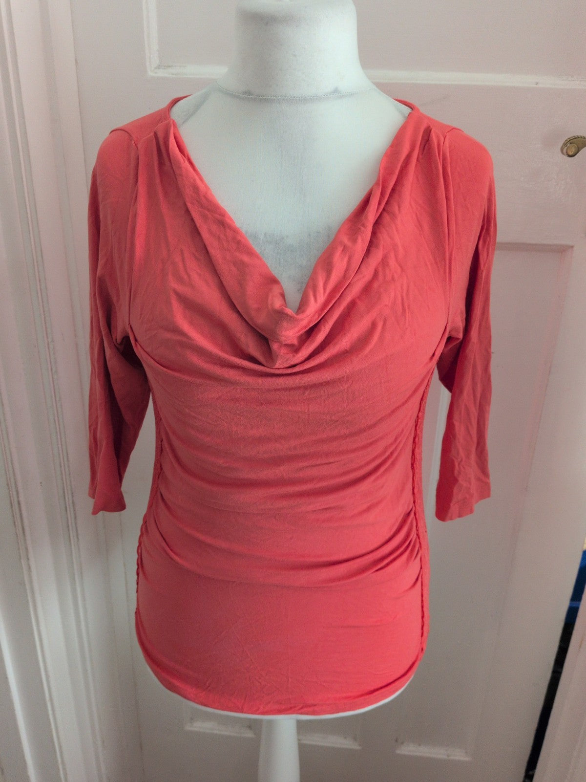 Large Pink 3/4 Sleeve Blouse