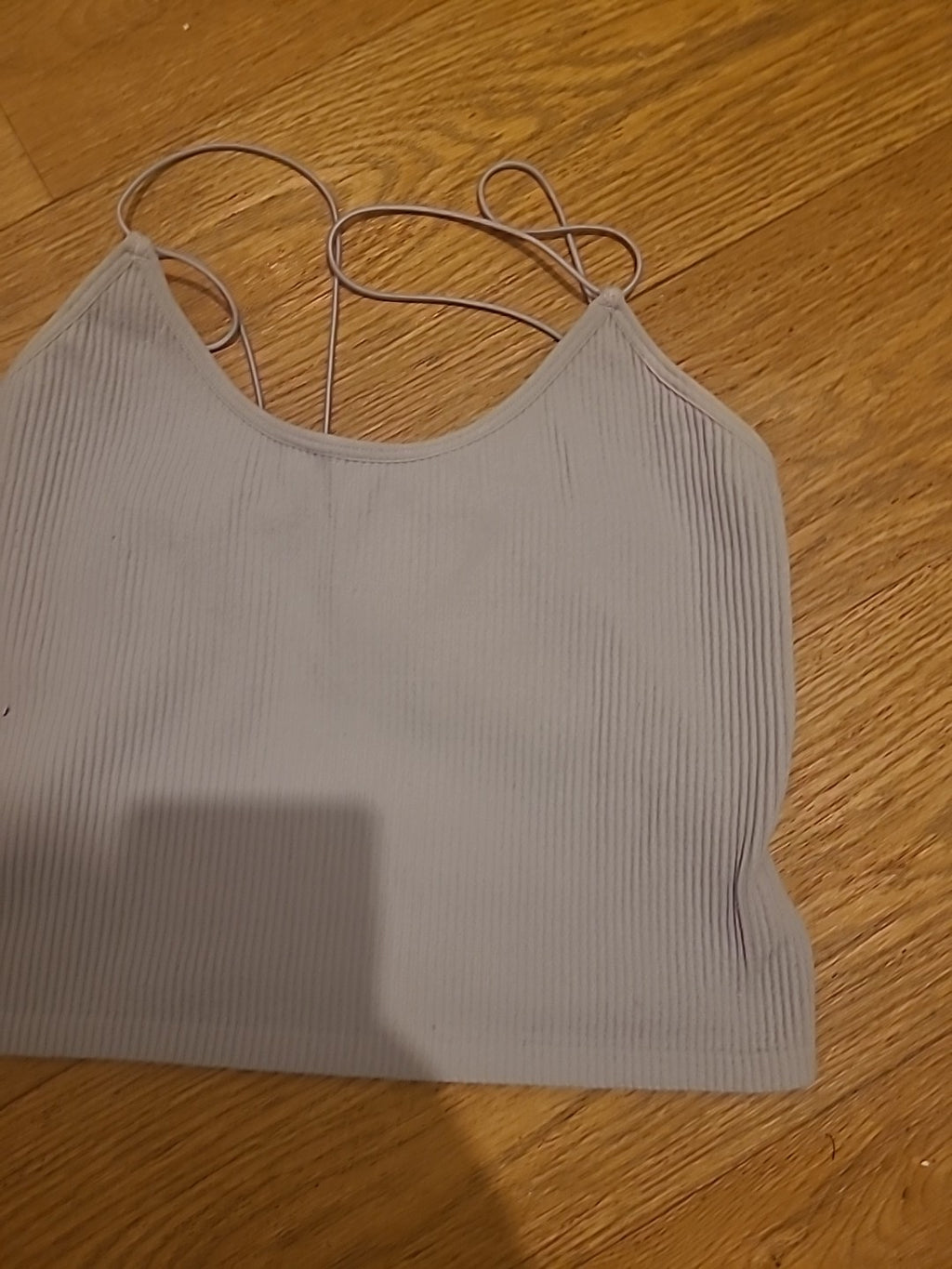 Ladies Zara Size XS Grey Ribbed Sleeveless Top