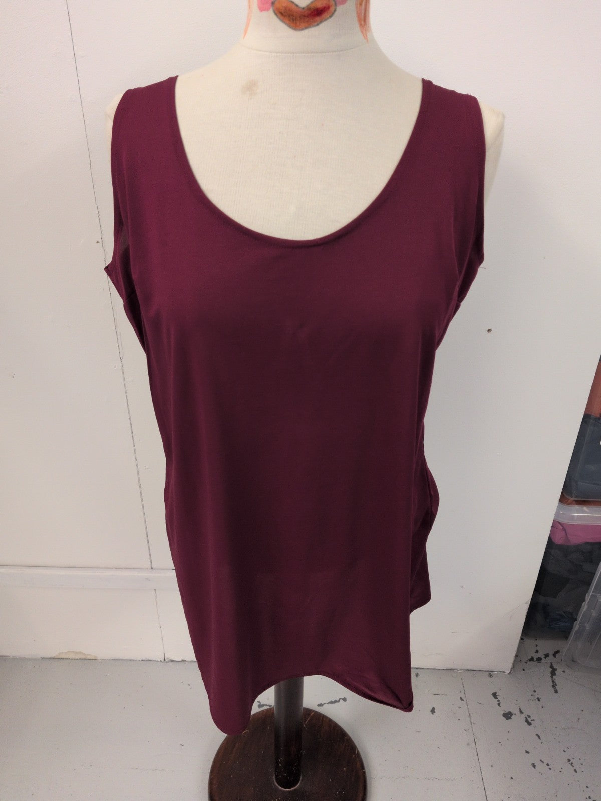 XL Purple Ultra Lightweight Sleeveless Blouse