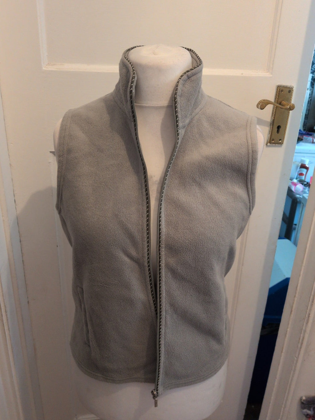Next 14 Pale Green Sleeveless Full Zip Jumper
