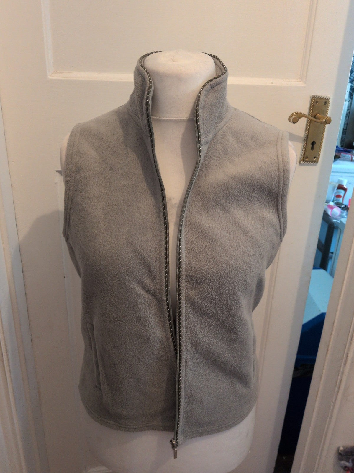 Next 14 Pale Green Sleeveless Full Zip Jumper