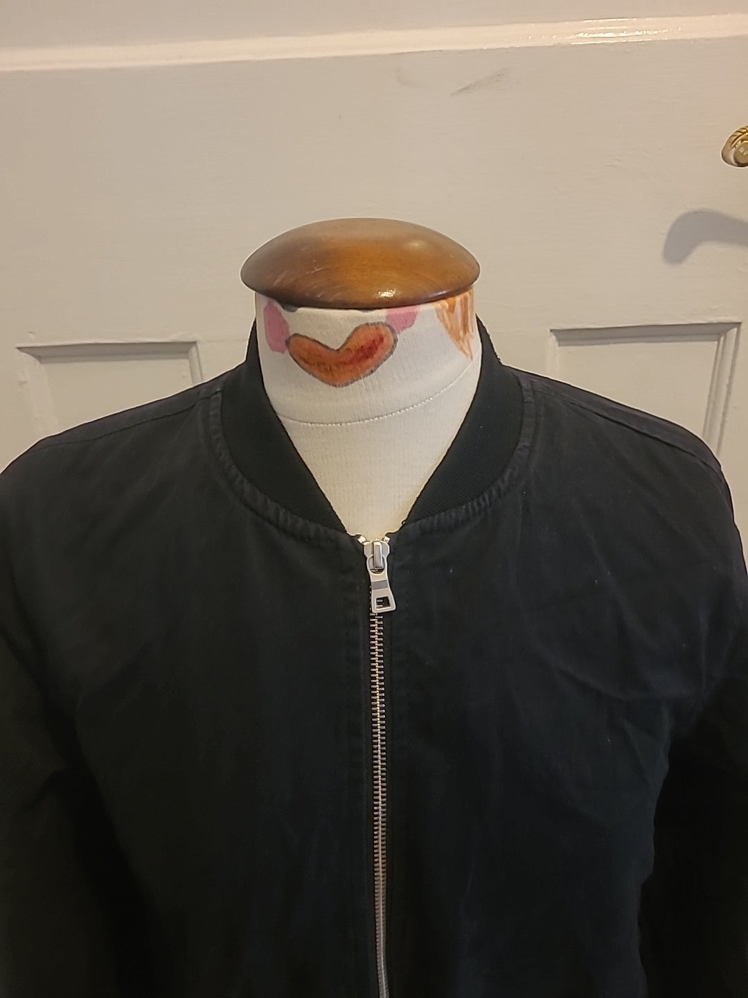 Mens Topman Size XS Black Zip Through Lined Jacket