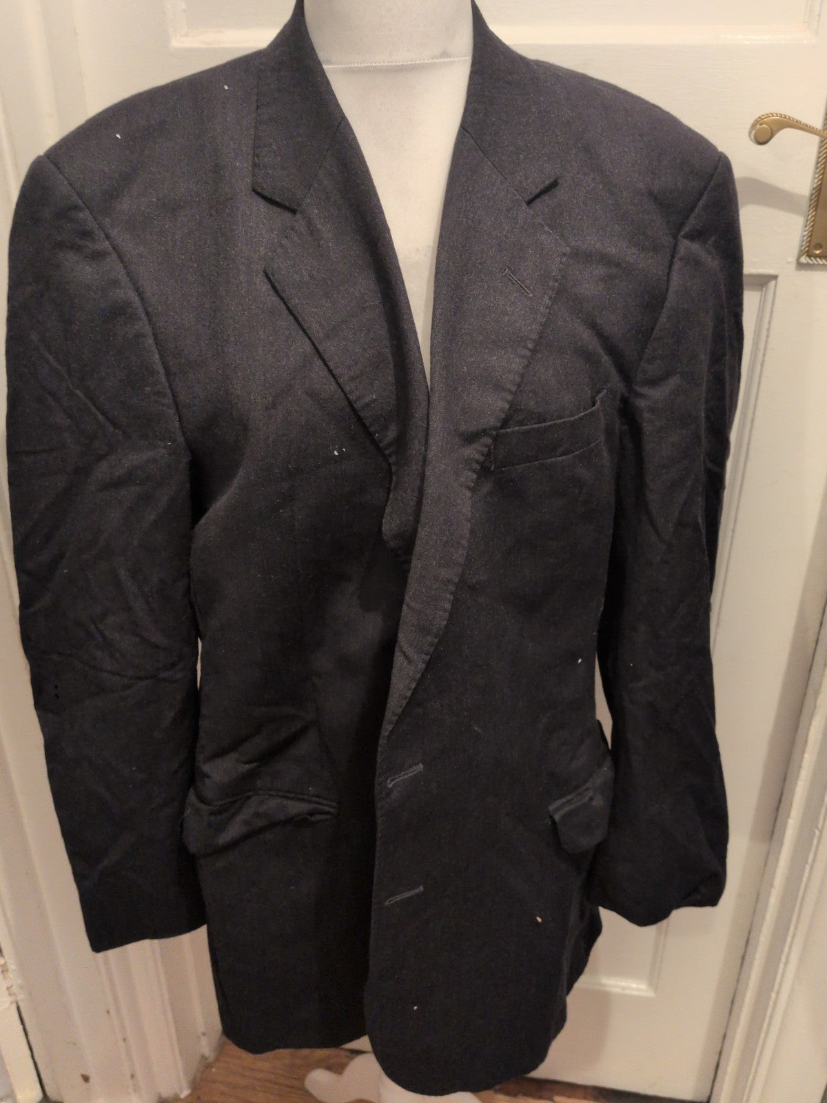 Marks And Spencer 46 Long Dark Charcoal Suit Jacket