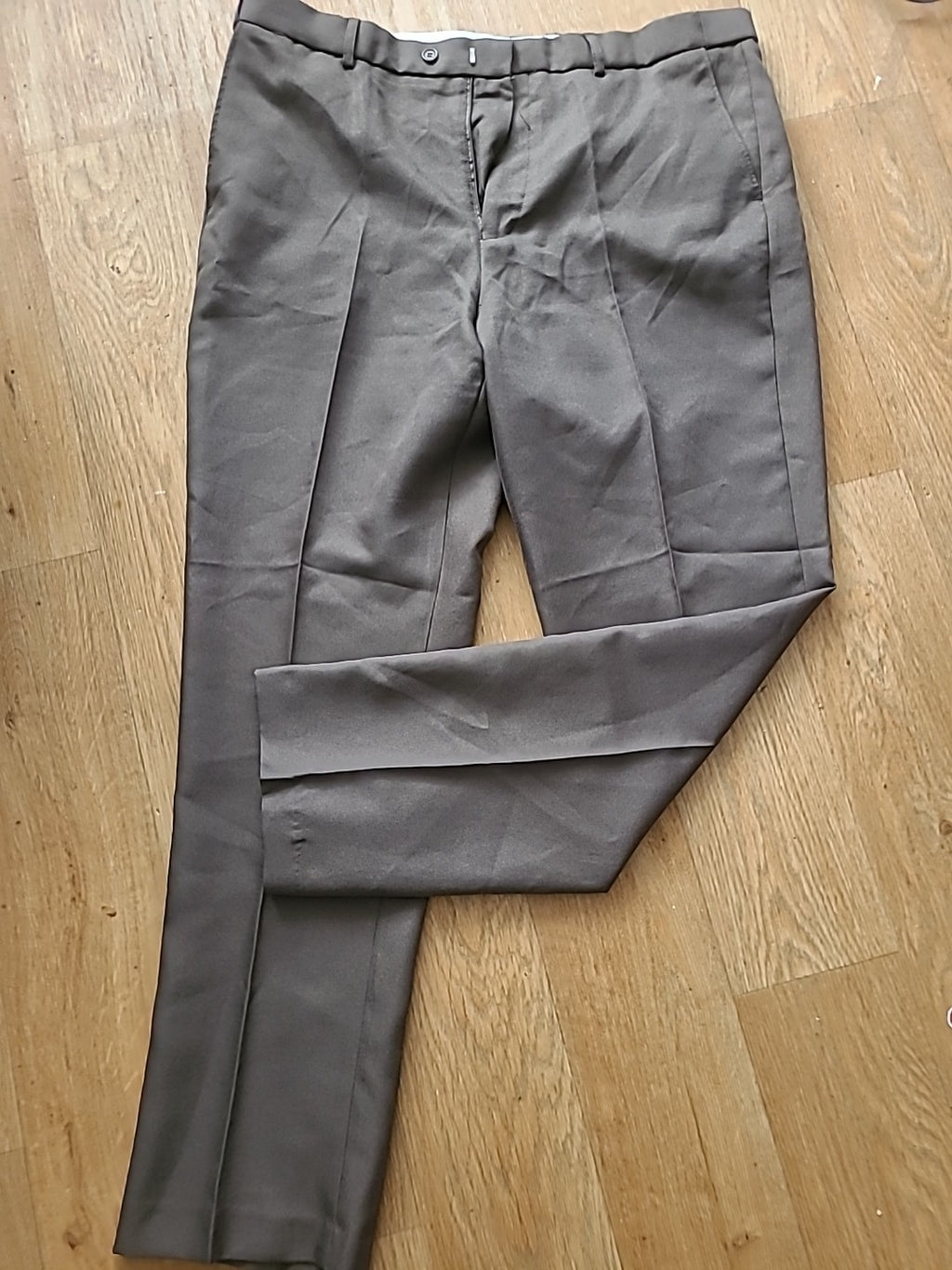 Mens James Holton Size 40/31 Brown Trousers Smart