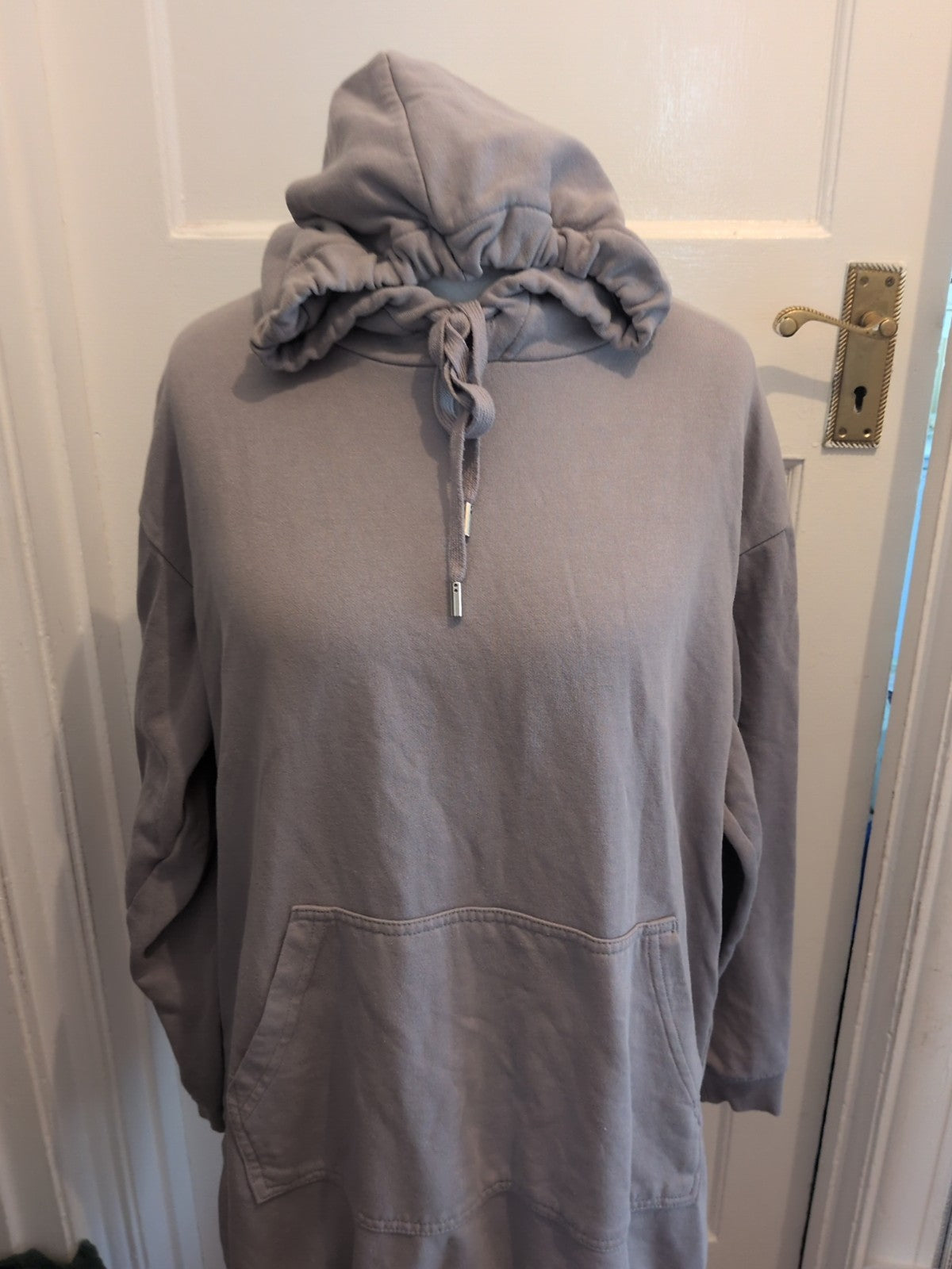 H&M Basics Medium Grey Stone Pullover Hoodie